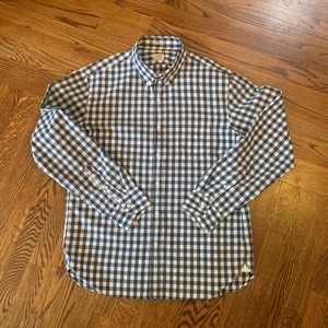 Men's J Crew Factory Slim FitGingham L Sleeve Sz L